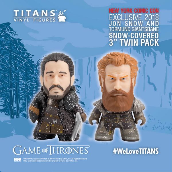 Titan Merchandise Game of Thrones Jon Snow and Tormund Giantsbane 3" Titans... 